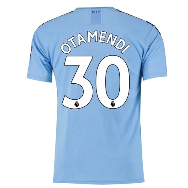 Trikot Manchester City NO.30 Otamendi Heim 2019-20 Blau Fussballtrikots Günstig